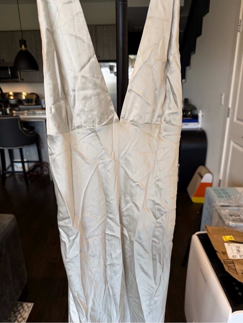 NILI LOTAN Bionca Dress in Pearl Size 8 $1190 MSRP - Picture 4 of 6